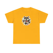 Load image into Gallery viewer, Cute Siberian Husky Dog Graphic Unisex Heavy Cotton Tee | Pet Lover Gift, Husky Apparel, Fun Casual Wear