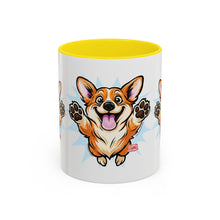 Load image into Gallery viewer, Corgi Coffee Mug - Cute Happy Corgi Accent Mug (11oz)