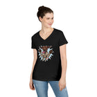 Playful German Shorthaired Pointer Dog Graphic V-Neck T-Shirt, Casual Wear, Pet Lover Gift, GSP Mom Shirt, Birthday Gift