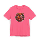 Festive Vizsla Dog Wreath T-Shirt | Unisex Jersey Tee, Holiday Apparel, Dog Lover Gifts, Christmas Shirt, Pet-Themed Fashion