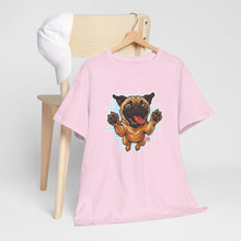 Load image into Gallery viewer, Playful Pug Unisex Tee - Fun Pet Lover T-Shirt, Gift for Dog Owners, Casual Attire, Animal Enthusiast Apparel, Cute Graphic Tee