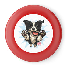 Load image into Gallery viewer, Happy Border Collie Illustration Frisbee | Dog Throwing Disc