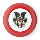 Happy Border Collie Illustration Frisbee | Dog Throwing Disc