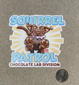 chocolate labrador retriever puppy dog sticker