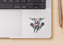 Load image into Gallery viewer, Happy Leaping Weimaraner Dog Sticker Pack: Weatherproof Dog Lover Decals