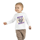 Cute and Happy Pitbull Puppy Dog Toddler Long Sleeve Tee