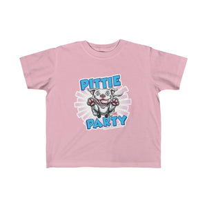 Cute Red Nose Pitbull Puppy Dog Pittie Party - Kid's Fine Jersey Tee