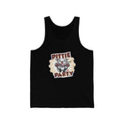 Happy White Pitbull Puppy Dog - Pittie Party  - Unisex Jersey Tank