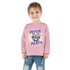 Cute and Happy Pitbull Puppy Dog Toddler Long Sleeve Tee