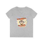 Playful Golden Retriever Puppy - Squirrel Patrol Ladies' V-Neck T-Shirt
