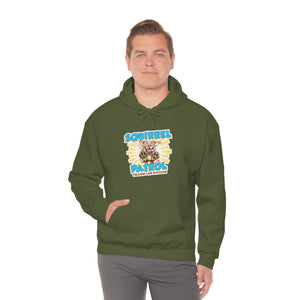 Cute Yellow Labrador Retriever Dog - Squirrel Patrol Puppy - Unisex Heavy Blend™ Hooded Sweatshirt