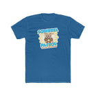 Excited Yellow Labrador Retriever Puppy Dog on a Men's Cotton Crew Tee