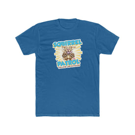 Excited Yellow Labrador Retriever Puppy Dog on a Men's Cotton Crew Tee