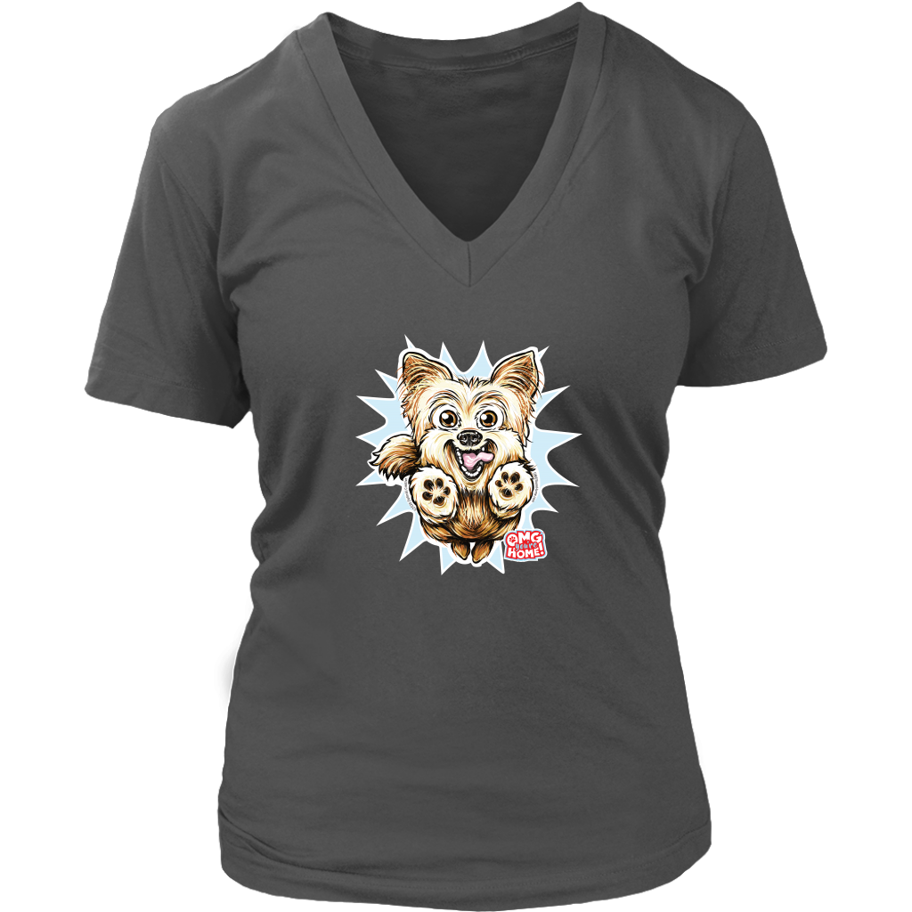 Yorkshire Terrier (Yorkie) - District Womens V-Neck for Dog Lovers