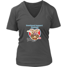 Emotional Support Human - Yellow Labrador Retriever - District Womens V-Neck