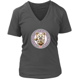 Rescue is My Favorite Breed - Yorkie - Womens V-Neck for the Yorkshire Terrier Dog Lover