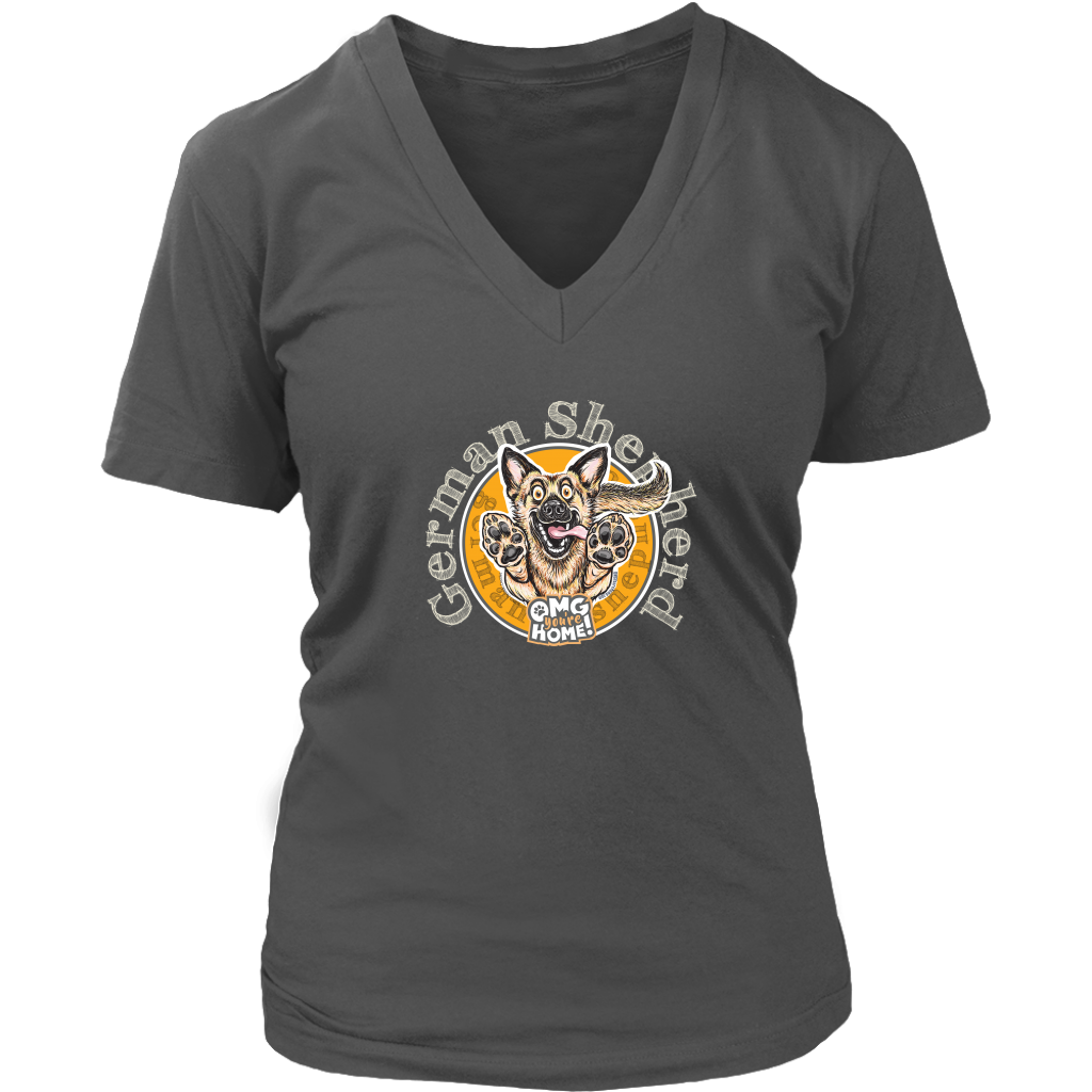 German Shepherd - District Womens V-Neck for Dog Lovers