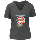 Emotional Support Human - Golden Retriever - District Womens V-Neck For Dog Lovers