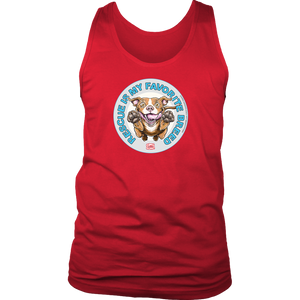 Rescue is my favorite breed - Red Nose Pitbull - Mens Tank by District