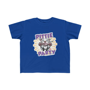 Kid's Fine Jersey Pittie Party Happy Pitbull Puppy Tee