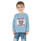 Cute and Happy Pitbull Puppy Dog Toddler Long Sleeve Tee