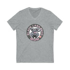 Black Labrador Retriever Dog Mom Jersey Short Sleeve V-Neck Tee