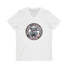 Black Labrador Retriever Dog Mom Jersey Short Sleeve V-Neck Tee