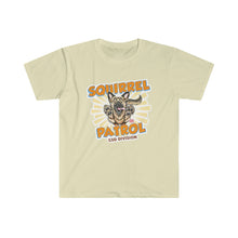 Load image into Gallery viewer, German Shepherd Puppy Dog Squirrel Patrol Unisex Softstyle T-Shirt