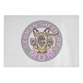 German Shepherd Dog Mom Cutting Board for GSD Lovers