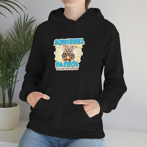 Cute Yellow Labrador Retriever Dog - Squirrel Patrol Puppy - Unisex Heavy Blend™ Hooded Sweatshirt