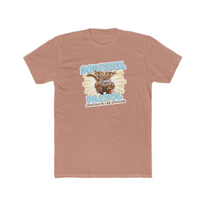 Chocolate Labrador Dog Squirrel Patrol - Men's Cotton Crew Tee