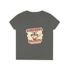 Playful Golden Retriever Puppy - Squirrel Patrol Ladies' V-Neck T-Shirt