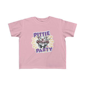 Kid's Fine Jersey Pittie Party Happy Pitbull Puppy Tee