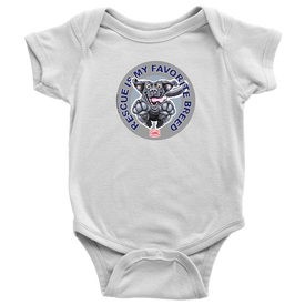 Rescue is My Favorite Breed - Black Labrador Baby Bodysuit