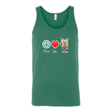 Load image into Gallery viewer, Peace Love Yorkie - Canvas brand Unisex Tank