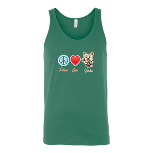 Peace Love Yorkie - Canvas brand Unisex Tank