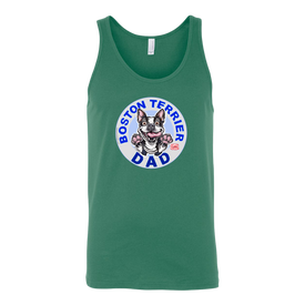 Boston Terrier Dad - Canvas Unisex Tank