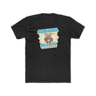 Excited Yellow Labrador Retriever Puppy Dog on a Men's Cotton Crew Tee