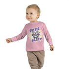 Cute and Happy Pitbull Puppy Dog Toddler Long Sleeve Tee