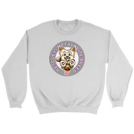 Rescue is My Favorite Breed - Yorkie Crewneck Sweatshirt