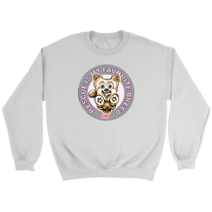 Rescue is My Favorite Breed - Yorkie Crewneck Sweatshirt