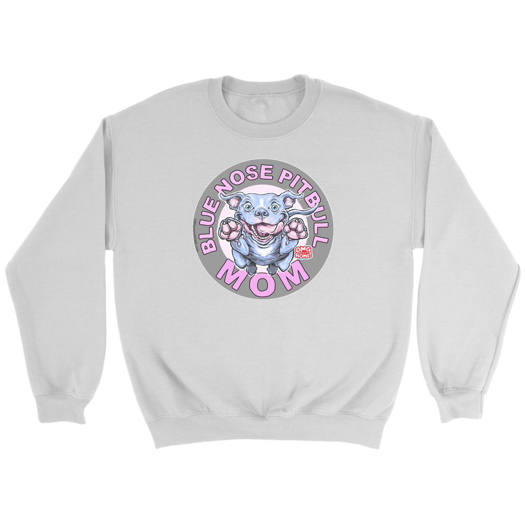 Blue Nose PitBull Mom - Crewneck Sweatshirt