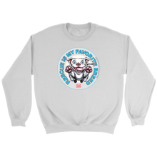 Load image into Gallery viewer, Rescue is my favorite breed - White Staffy Crewneck Sweatshirt