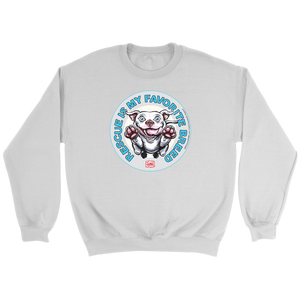 Rescue is my favorite breed - White Staffy Crewneck Sweatshirt