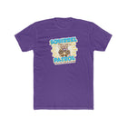 Excited Yellow Labrador Retriever Puppy Dog on a Men's Cotton Crew Tee