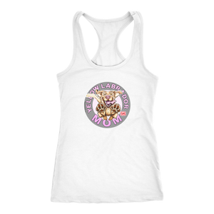 Yellow Labrador Retriever Mom -  Next Level Racerback Tank