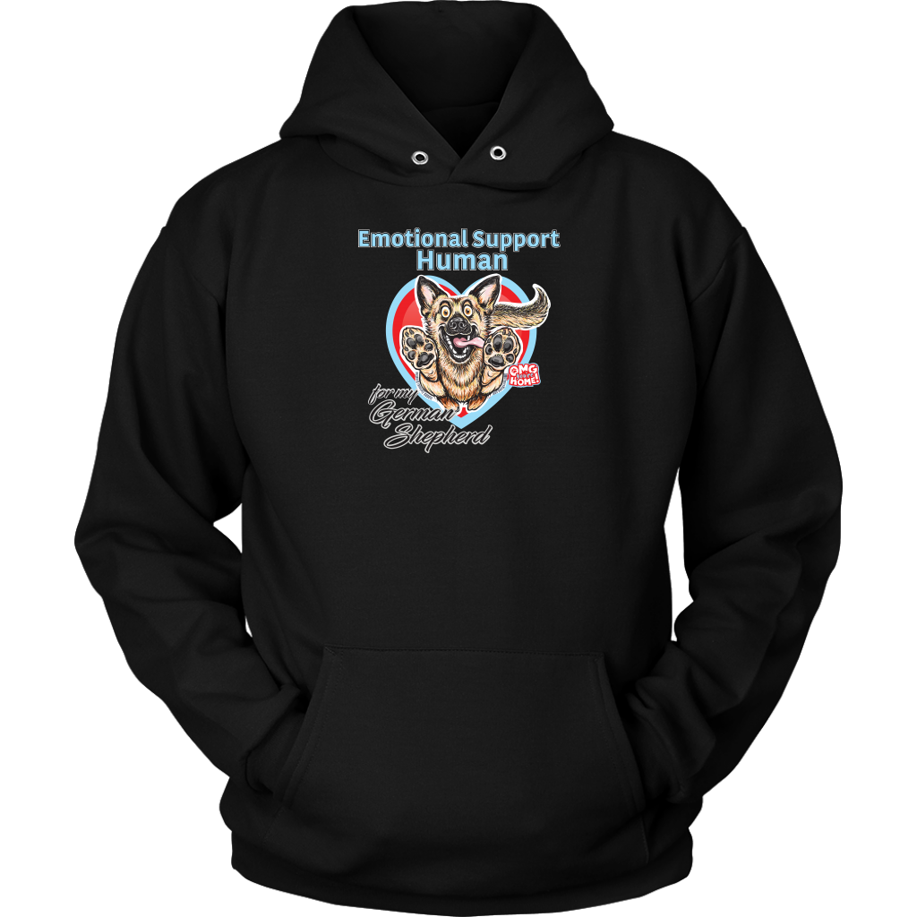 Emotional Support Human - German Shepherd - Unisex Hoodie