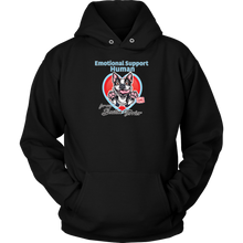 Load image into Gallery viewer, Emotional Support Human - Boston Terrier - Unisex Hoodie for Bostie Dog Lovers