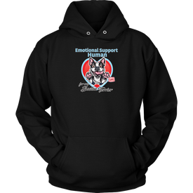 Emotional Support Human - Boston Terrier - Unisex Hoodie for Bostie Dog Lovers