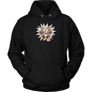 OMG Red Nose Pitbull - Unisex Hoodie